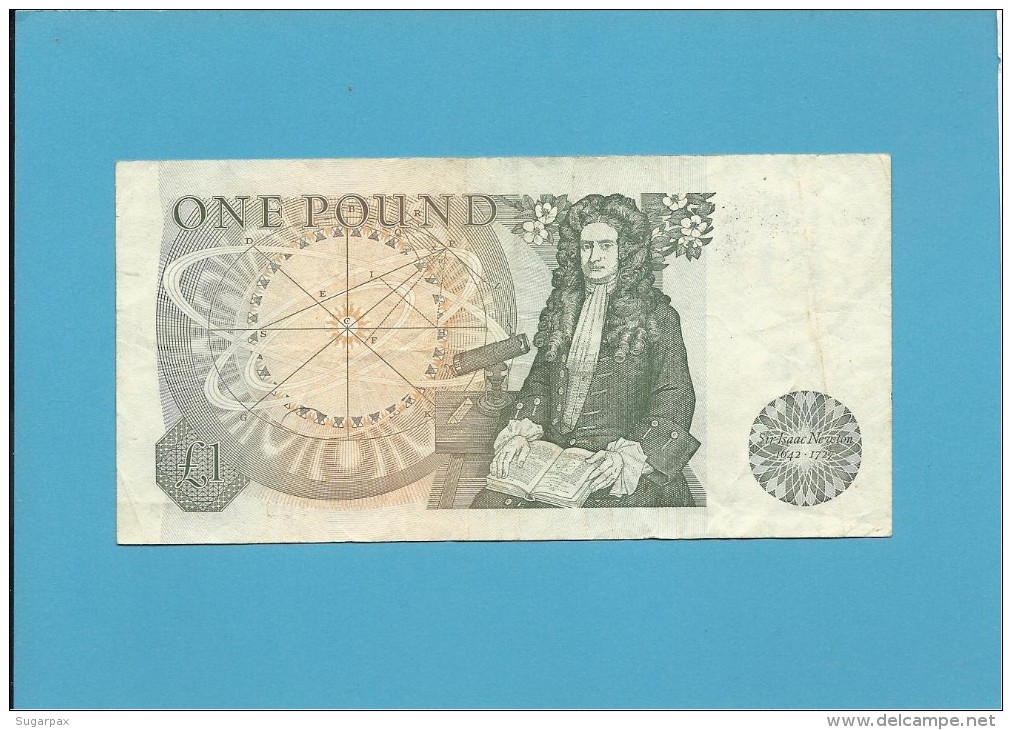 GREAT BRITAIN - 1 POUND - ND ( 1978-80 ) - P 377 A - Sign. J. P. Page - BANK OF ENGLAND - 1 Pound