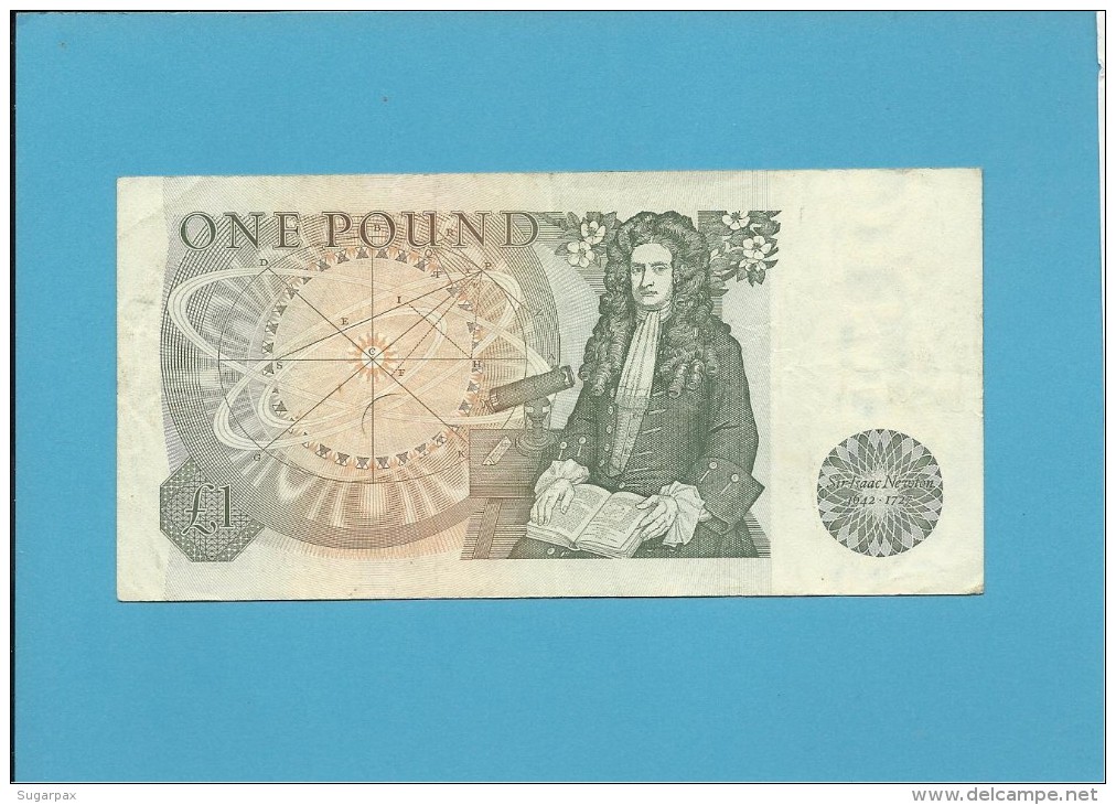 GREAT BRITAIN - 1 POUND - ND ( 1978-80 ) - P 377 A - Sign. J. P. Page - BANK OF ENGLAND - 1 Pond