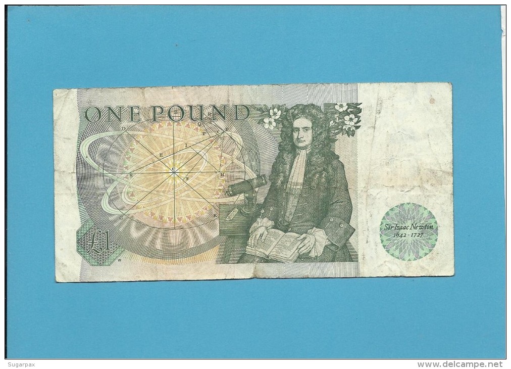 GREAT BRITAIN - 1 POUND - ND ( 1981-84 ) - P 377 B - Sign. D. H. F. Somerset - BANK OF ENGLAND - 1 Pound