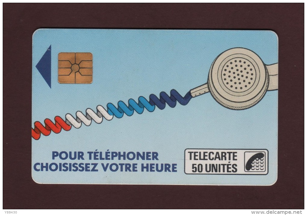 Télécarte De 50.unités - Pour Téléphoner, Choisissez Votre Heure. - 2 Scannes. - 1987