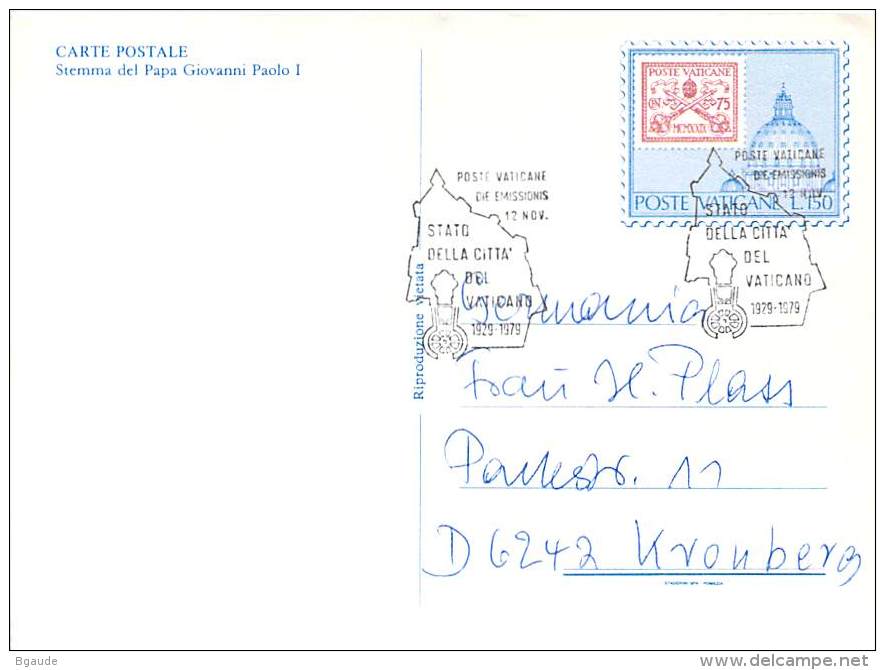 VATICAN   ENTIER POSTAL - Entiers Postaux