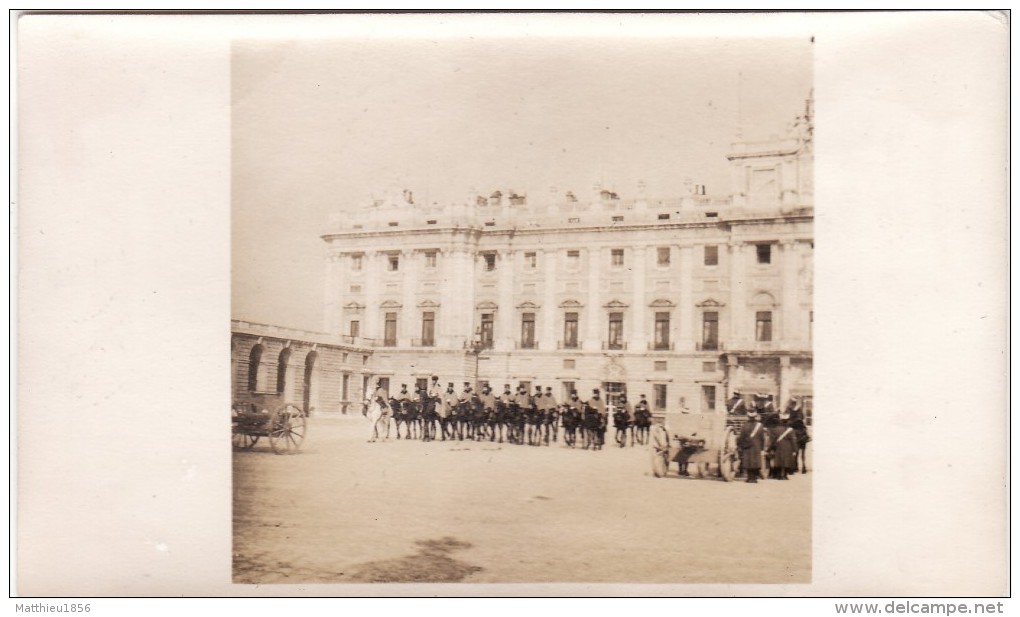 Foto Original Enero 1924 MADRID - Relevo De La Guardia En El Palacio (A54) - Madrid