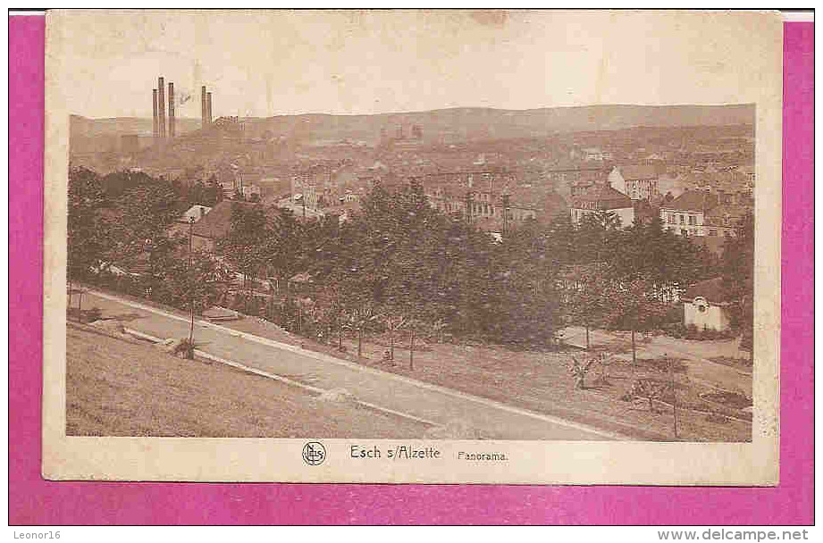 ESCH SUR ALZETTE   -   * PANORAMA  *  -   Editeur : A. SCHAACK De Luembourg - Série 3  -  N°9 - Esch-Alzette