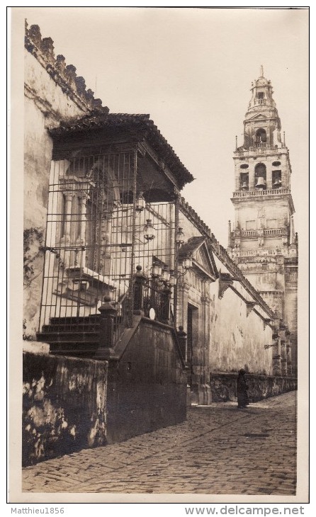 Grande Foto Original Enero 1924 CORDOBA (Cordoue) - Torre De La Mezquita (A54) - Córdoba