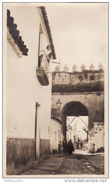 Grande Foto Original Enero 1924 CORDOBA (Cordoue) - Puerta De Almodovar (A54) - Córdoba