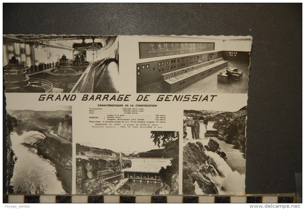 CP, 01, Grand Barrage De Genissiat Edition CAP - Génissiat