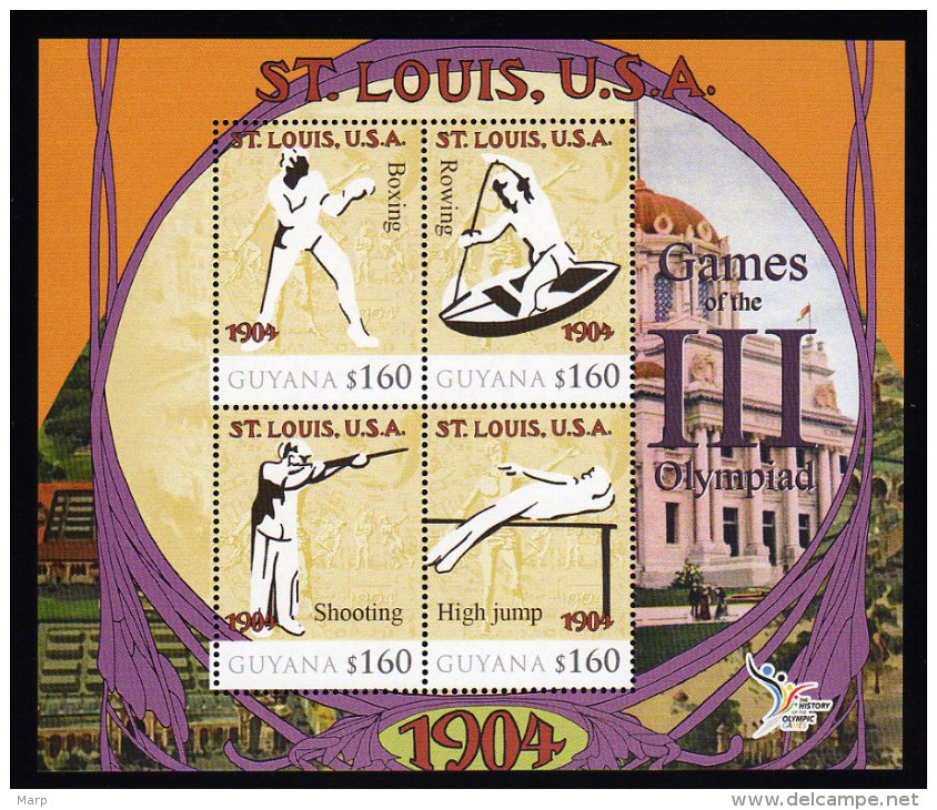Guyana  S/Sheet Mnh Olympic St Louis 1904 With Boxing/Rowing And Others - Other & Unclassified