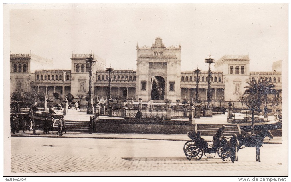 Foto Original Enero 1924 SEVILLA (Séville) - Vistas, Un Edificio De Exposición (A54) - Sevilla