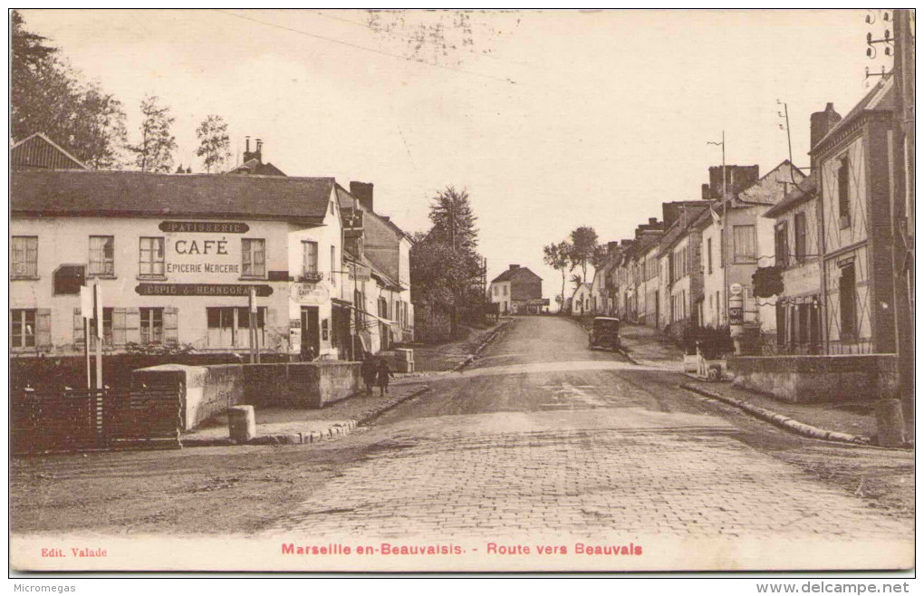 MARSEILLE-en-BEAUVAISIS - Route Vers Beauvais - Marseille-en-Beauvaisis