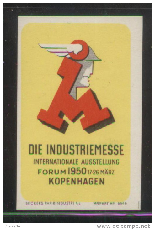 DENMARK 1950 COPENHAGEN INDUSTRY TRADE FAIR POSTER STAMP NHM CINDERELLA ERINOPHILATELIE - Unused Stamps