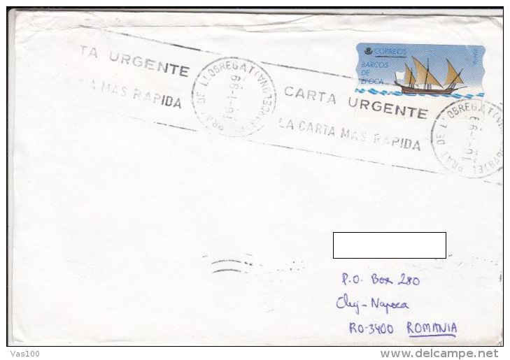 SAILING VESSEL, STAMPS ON COVER, 1999, SPAIN - Cartas & Documentos
