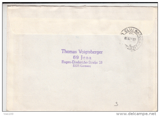 GERMAN ANTARCTIC STATION, GEORG FORSTER, STAMPS AND SPECIAL POSTMARK ON REGISTERED COVER, 1988, GERMANY - Research Stations