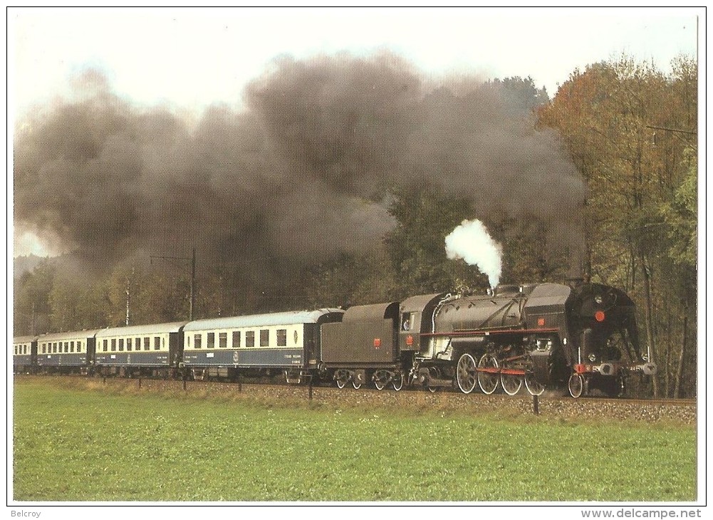 TRAIN Suisse - EISENBAHN Schweiz - BAUMA - Locomotive à Vapeur Française 141 R 1244 De L'Association MIKADO (1946) - Trains