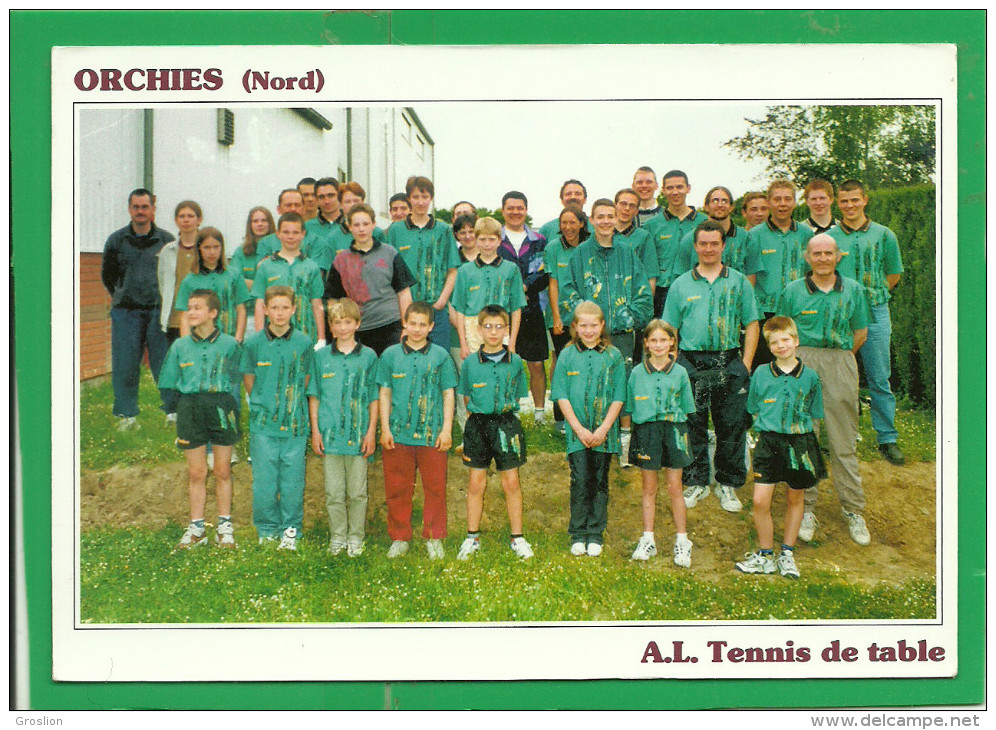 A.L. ORCHIES   TENNIS DE TABLE  SAISON  2001/2002 - Orchies