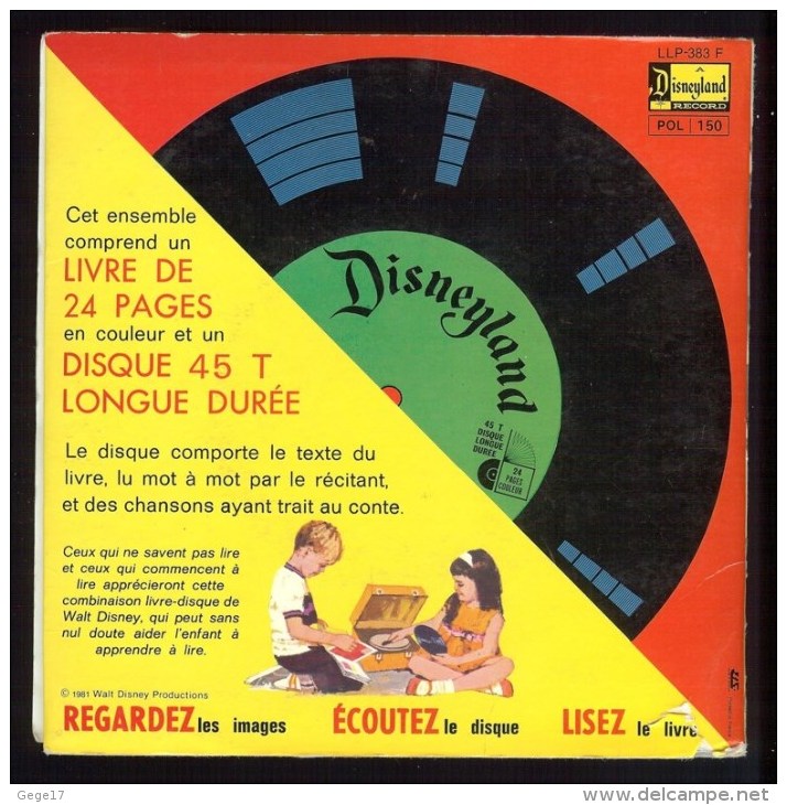 1 LIVRE-DISQUE 45T Longue Durée ROX & ROUKY + 45 T PIERRE & LE LOUP - Children