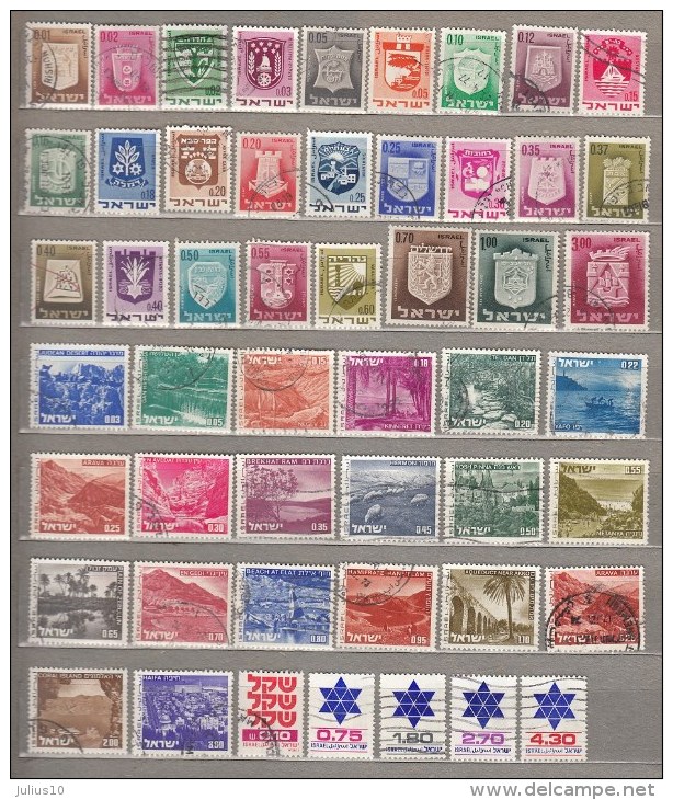 ISRAEL Nice Used Gestempelt (o) Different Stamps Lot #17301 - Collections, Lots & Séries