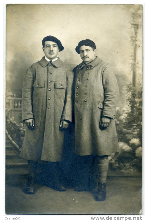 38 - GRENOBLE - Photo Carte De Chasseurs Alpins , 10 Sur Le Col - Grenoble