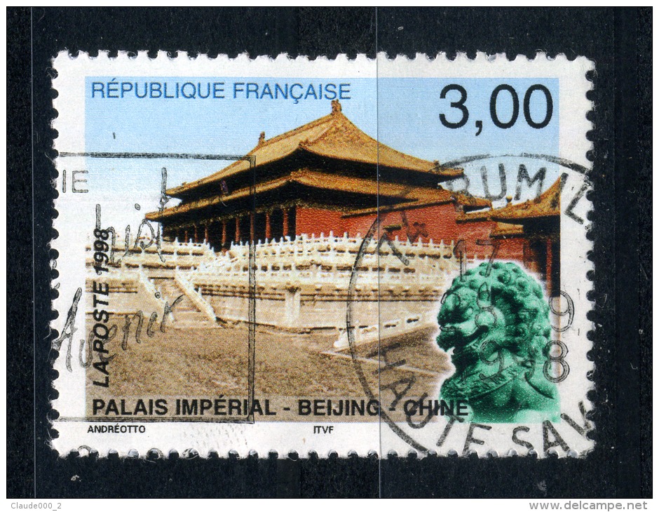 CACHET ROND SUR N° 3173  PALAIS IMPERIAL DE BEIJING - Autres & Non Classés