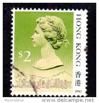 Hong Kong QEII 1987 $2 Definitive, Type II, Fine Used - Gebraucht