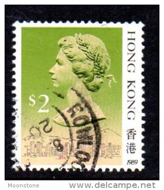Hong Kong QEII 1989 $2 Definitive, Imprint Date, Fine Used - Gebruikt