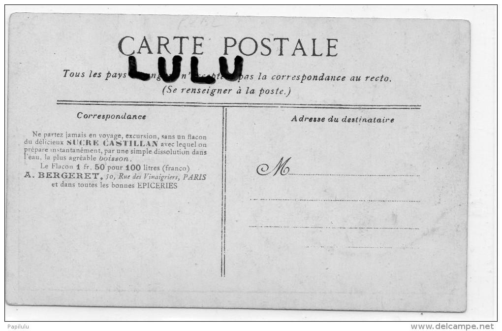 Pub épiceries , A Bergéret 50 Rue Des Vinaigriers Paris ( Arrondis.. 10 ) Face , Antibes ( 2 Scans ) - Altri & Non Classificati