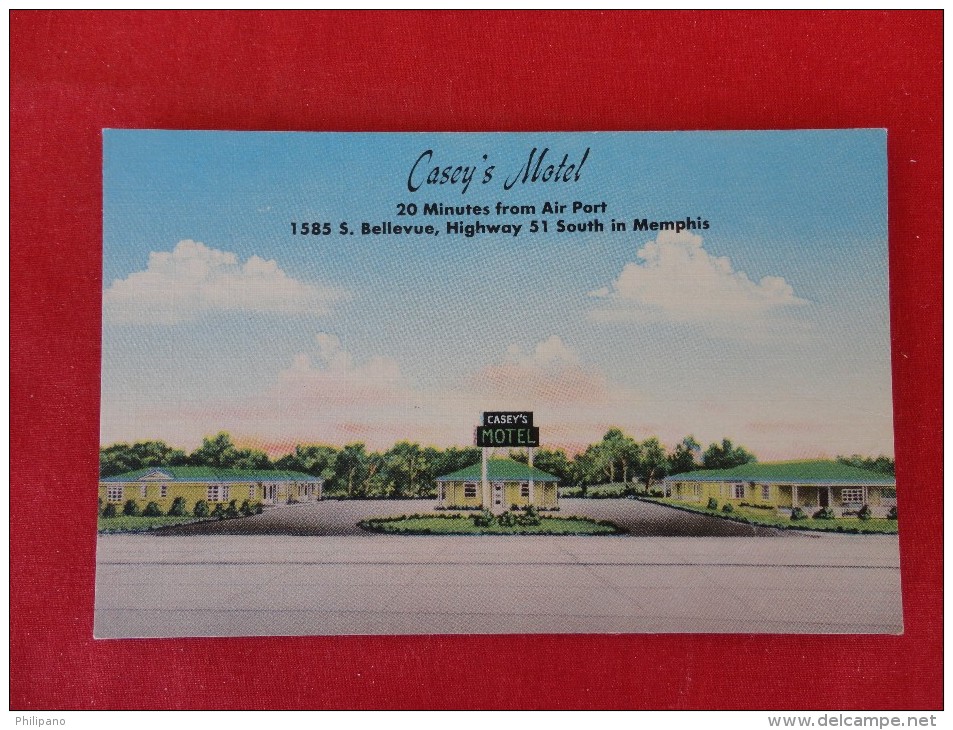 Tennessee > Memphis Casey's Motel  Not   Mailed -ref 1148 - Memphis