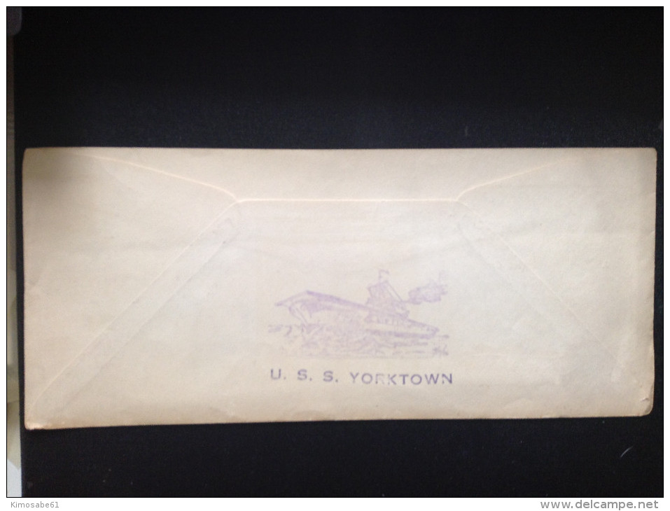 USA, 1936 Naval FDC - Commissioned, U.S.S. Yorktown - 1851-1940