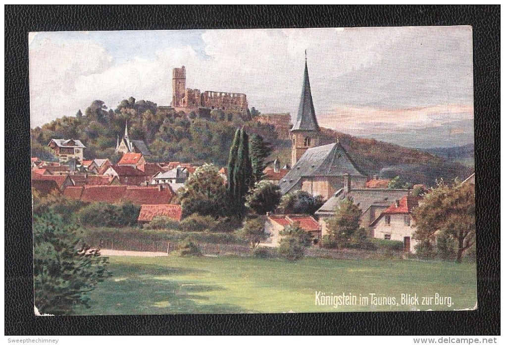 CPA Königstein Im Taunus, Blick ZUR Burg UNUSED - Köln