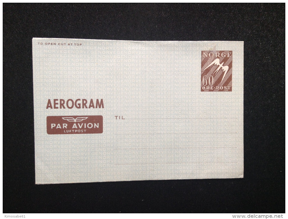 Norway, 1949 Unused Aerogram - Briefe U. Dokumente