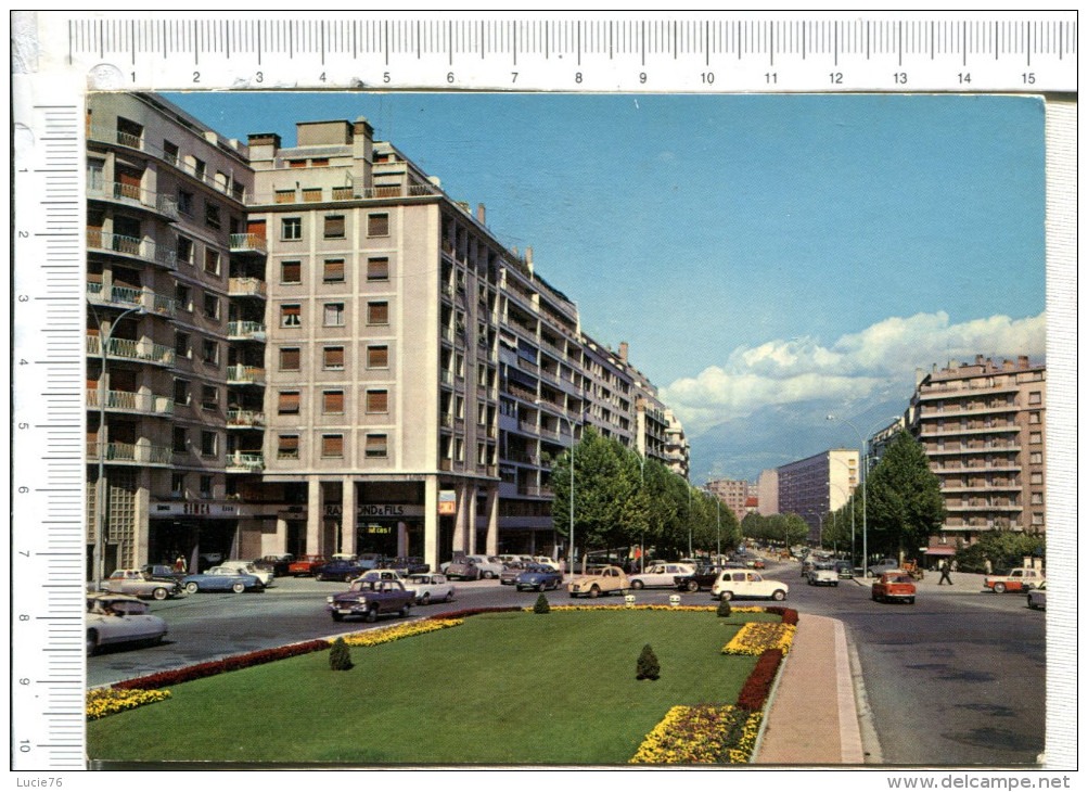 GRENOBLE  -  Boulevard  Maréchal  Foch - Véhicules  Anciens  :  2CV, DS, 4L, Etc........... - Grenoble