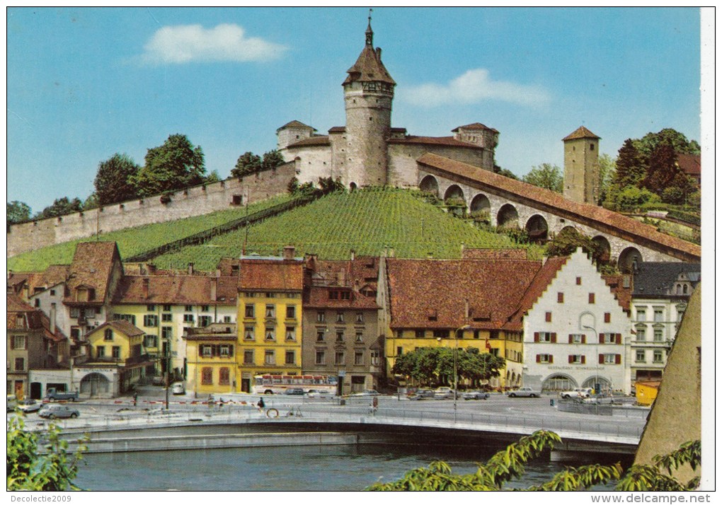 BF559 Schaffhausen Altstadtpartie Mit Munot   2 Scans - Altri & Non Classificati