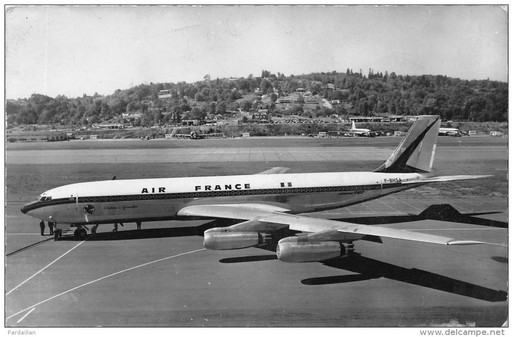 AVION.  BOEING 707 "INTERNATIONAL".  AIR FRANCE.  LONG COURRIER QUADRIREACTEUR. - 1946-....: Moderne