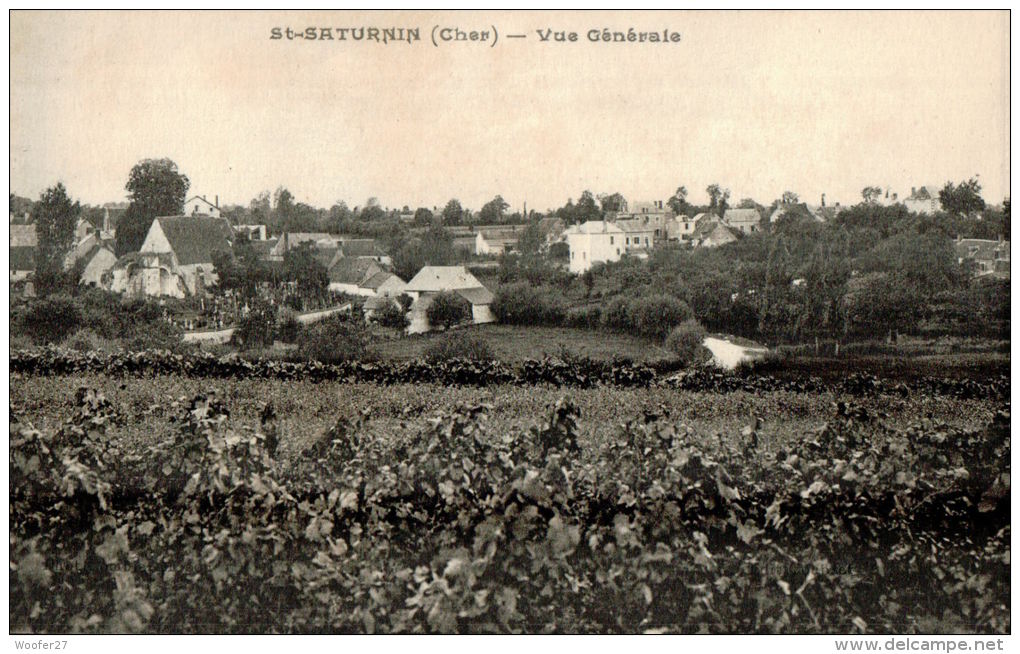 CPA SAINT SATURNIN  , Vue  Du Village - Saint-Satur