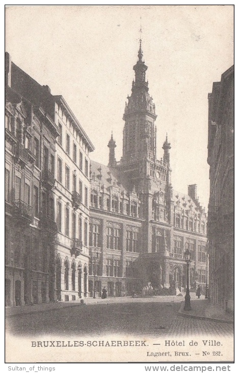 Cpa/pk 1905 Brussel Bruxelles Schaerbeek Schaarbeek Hôtel De Ville Lagaert - Monuments, édifices