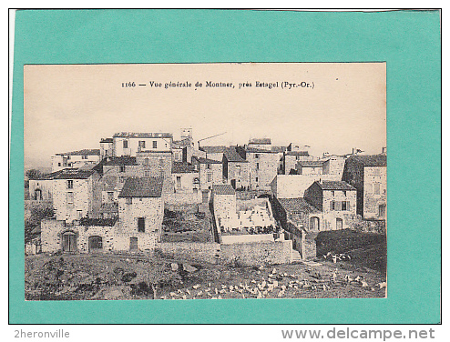 CPA - 66 -  MONTNER - 1166 .  Vue Générale De Montner Près ESTAGEL - Autres & Non Classés