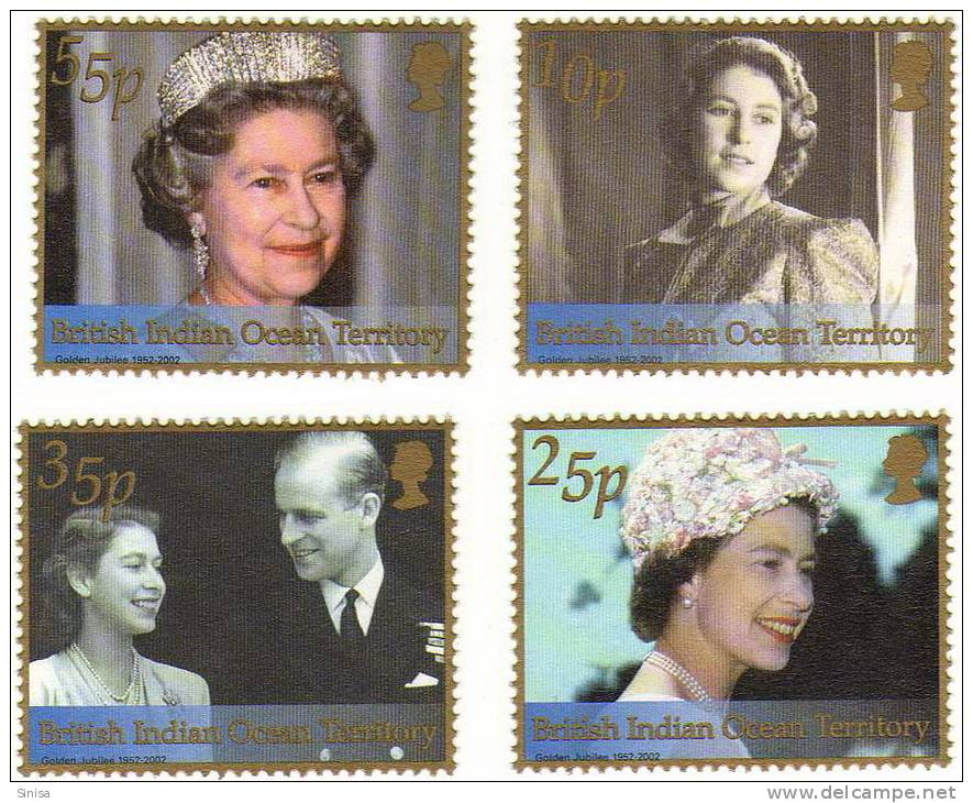 BIOT / British Indian Ocean Territory / Golden Jubilee / Queen Elizabeth - Territorio Británico Del Océano Índico