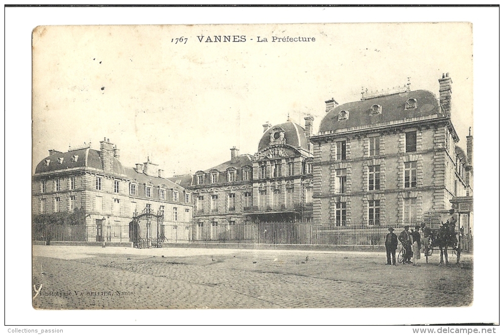 Cp, 56, Vannes, La Préfecture, Voyagée 1908 - Vannes