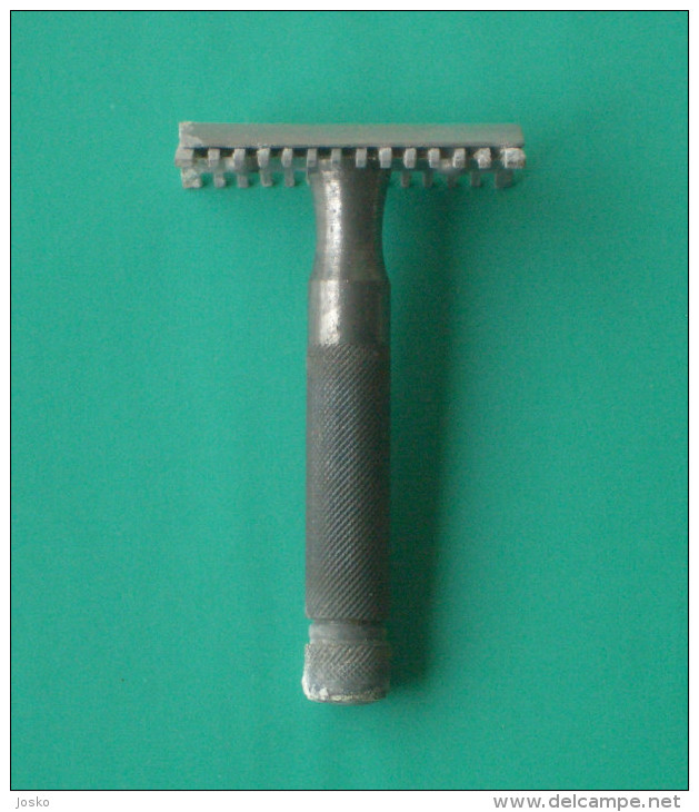 VINTAGE SAFETY RAZOR with BOX ( 1950's ) NOT USED  * Ancien rasoir rasoio di sicurezza nassrasierer rasor shaving rasage