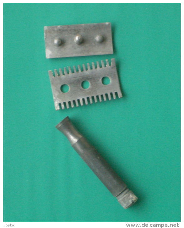 VINTAGE SAFETY RAZOR with BOX ( 1950's ) NOT USED  * Ancien rasoir rasoio di sicurezza nassrasierer rasor shaving rasage