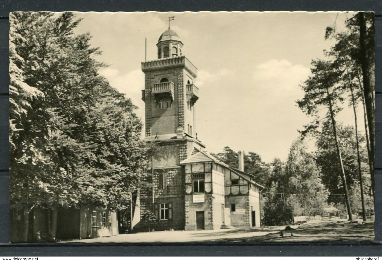 (0459) Bad Schmiedeberg/ Aussichtsturm M. Gaststätte "Schöne Aussicht" - Echt Foto 848/62 - N. Gel. - Bad Schmiedeberg