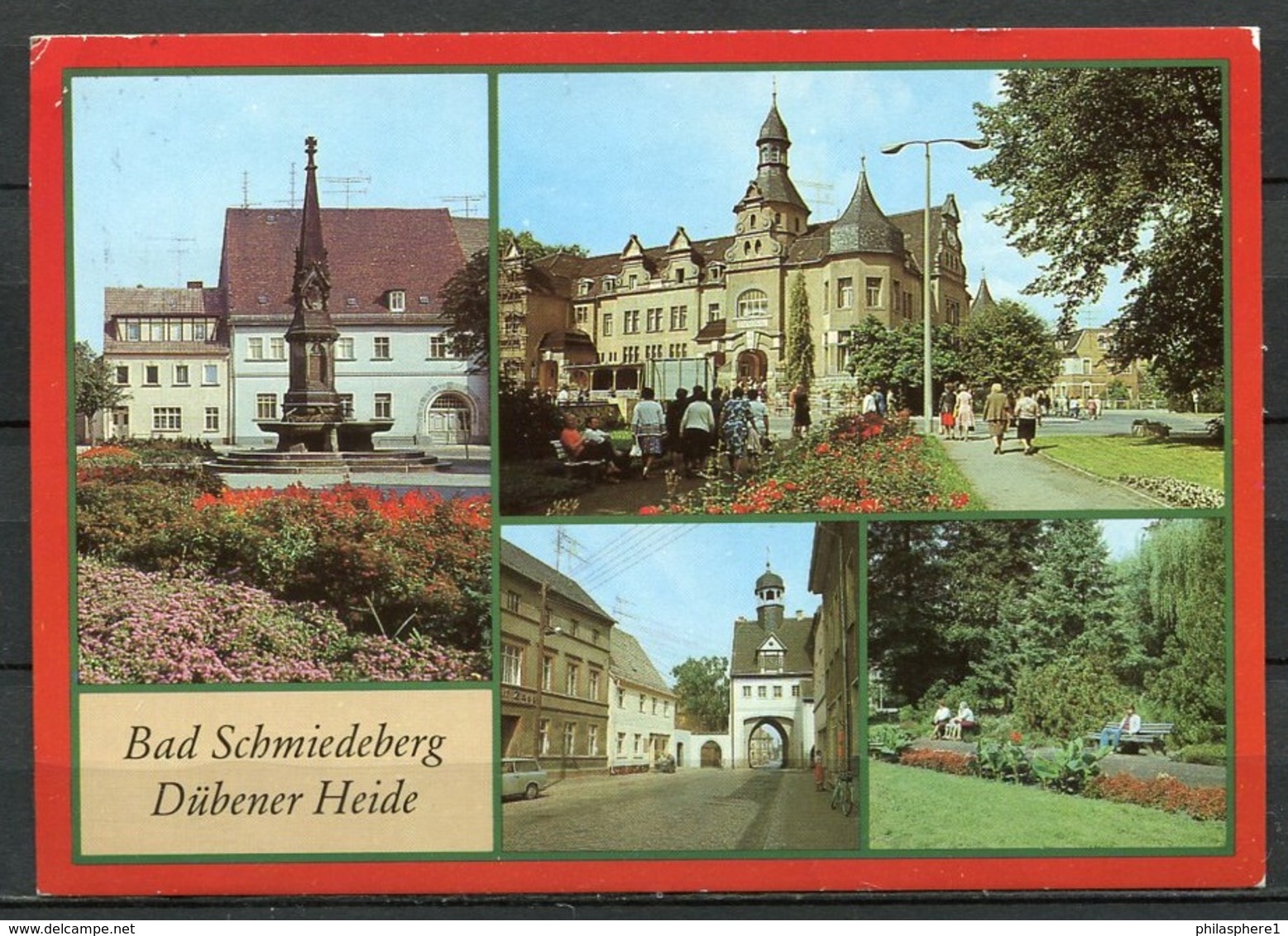 (0460) Bad Schmiedeberg/ Mehrbildkarte - Gel. 1980 - DDR -  Bild Und Heimat  A1/1427/86   01 08 0417/19 - Bad Schmiedeberg