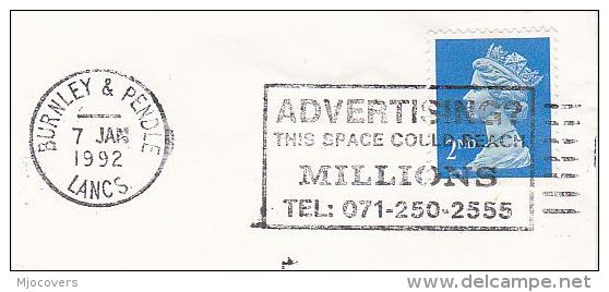 1992 Cover Bromley Slogan 'ADVERTISING THIS SPACE COULD REACH MILLIONS ' Post  Gb Stamps - Covers & Documents