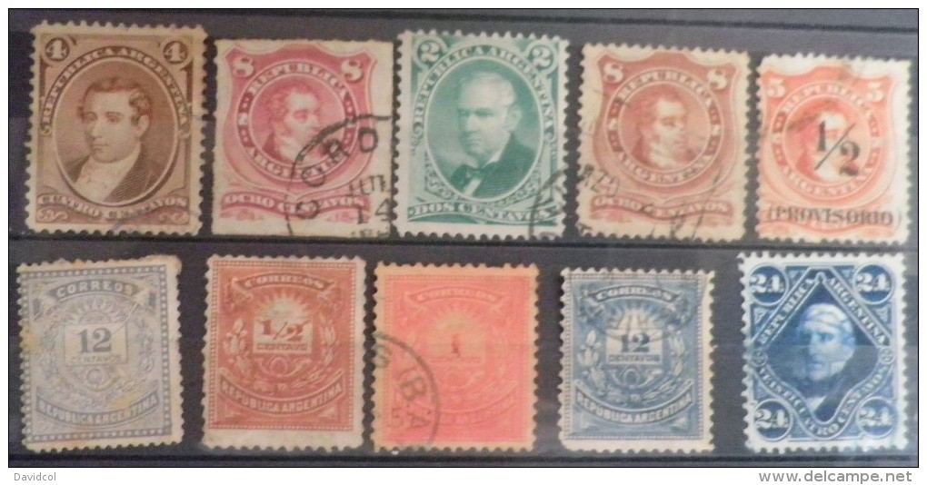 M962.-.ARGENTINA .-. 1867-1887 .-.MI# : 19//50.-.MINT-USED LOT. CV &euro; 18 - Usados