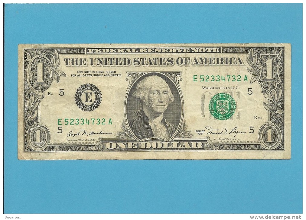 U. S. A. - 1 DOLLAR - 1981 - Pick 468a - BANK OF RICHMOND - VIRGINIA - Billetes De La Reserva Federal (1928-...)