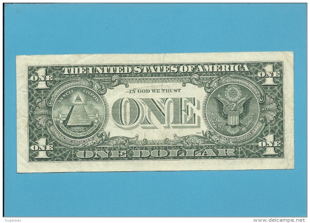 U. S. A. - 1 DOLLAR - 1988A - Pick 480c - CHICAGO - ILLINOIS - Billetes De La Reserva Federal (1928-...)