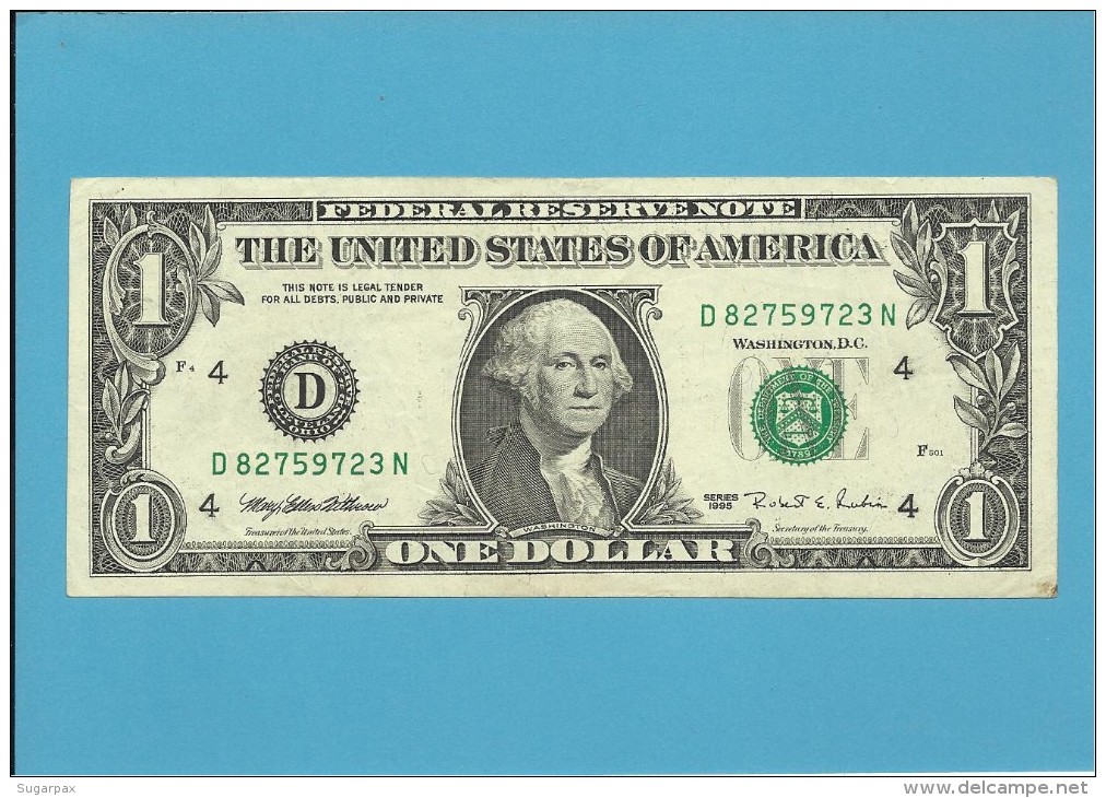 U. S. A. - 1 DOLLAR - 1995 - Pick 496a - CLEVELAND - OHIO - Billets De La Federal Reserve (1928-...)