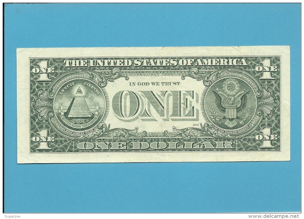 U. S. A. - 1 DOLLAR - 1995 - Pick 496a - DALLAS - TEXAS - Billetes De La Reserva Federal (1928-...)