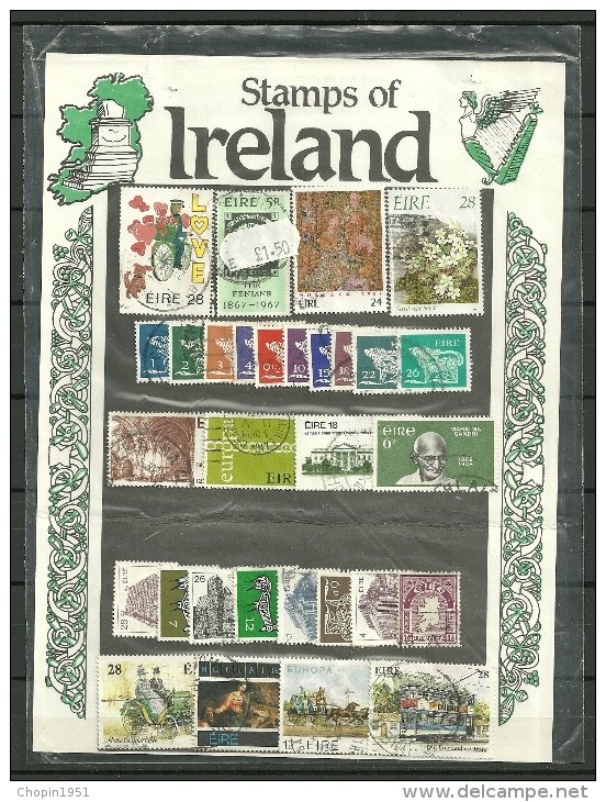 IRLANDE : PLAQUETTE DE TIMBRES - Collections, Lots & Séries