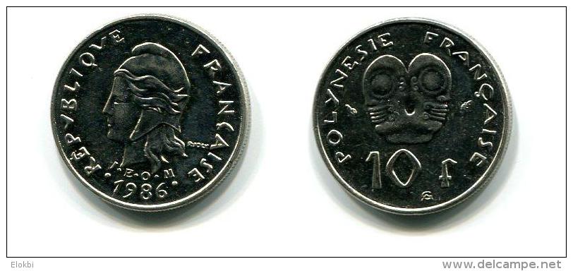 10 Francs 1986 (Pièce Proche De FDC) - Polynésie Française