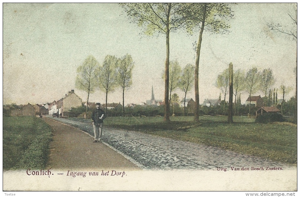 Kontich - Ingang Van Het Dorp -1903  ( Verso Zien ) - Kontich